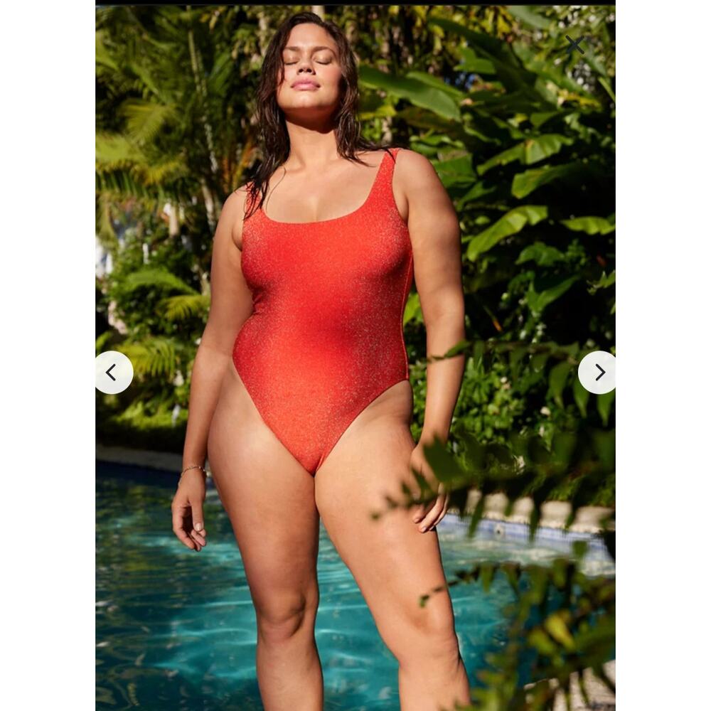 Aerie Sparkle Babewatch One Piece‎ Swimsuit Size: M